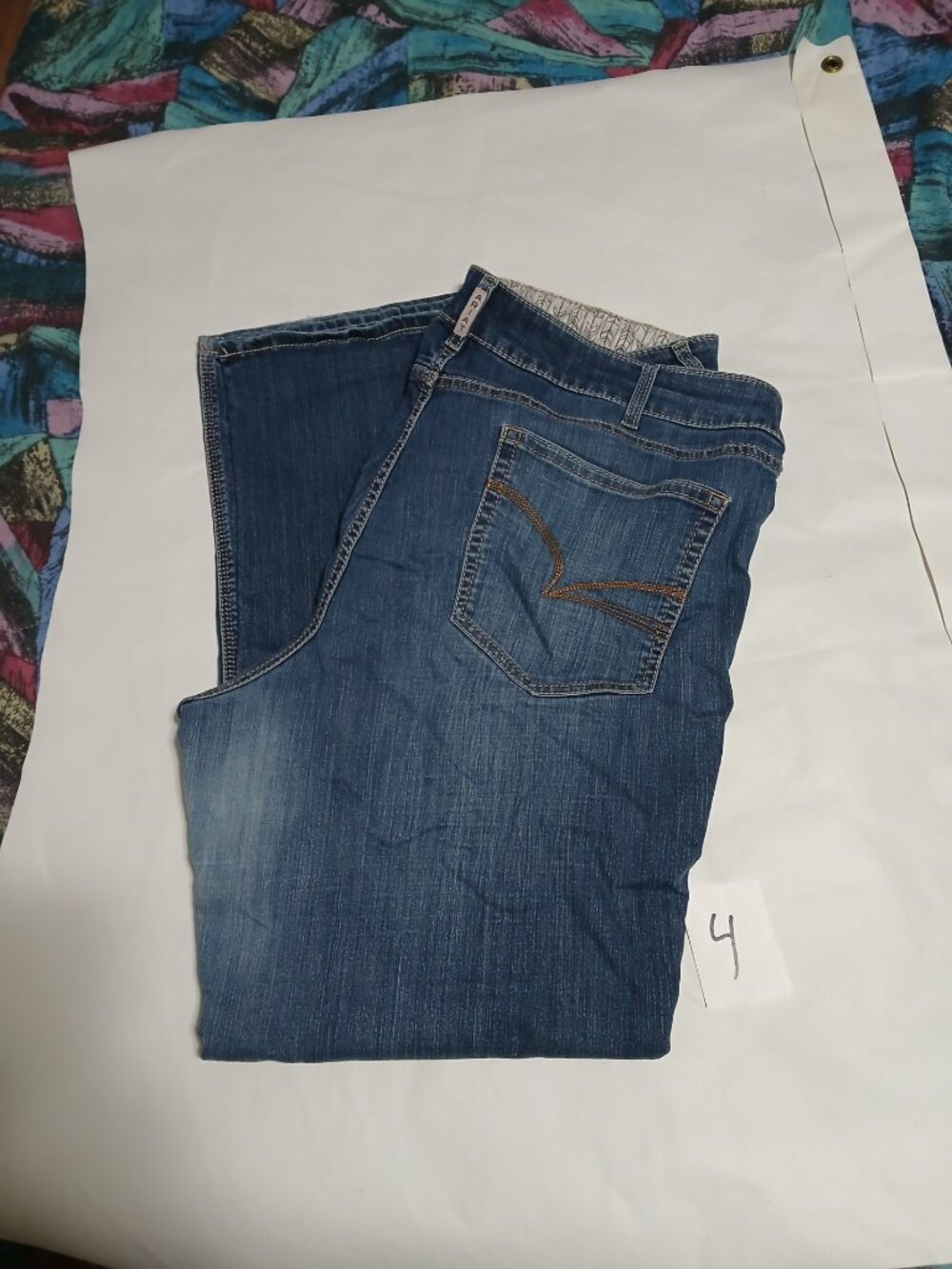 Ariat Jeans Womens Size 24WL 48x33 Arrow Mr Boot Cut Jocelyn Blue Western 4